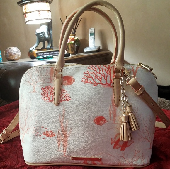 Brahmin Handbags - Brahmin ~ "Vivian" Coral Reef Leather Satchel